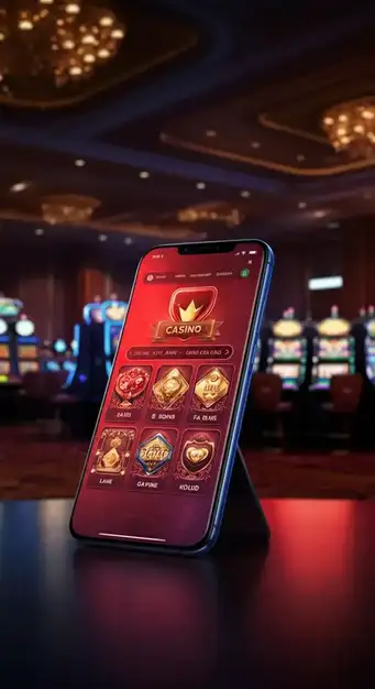 Visuel dynamique de la page d'accueil de Casino Win Vegas Plus, soulignant le bonus de bienvenue de 2250 € et l'univers de jeu.